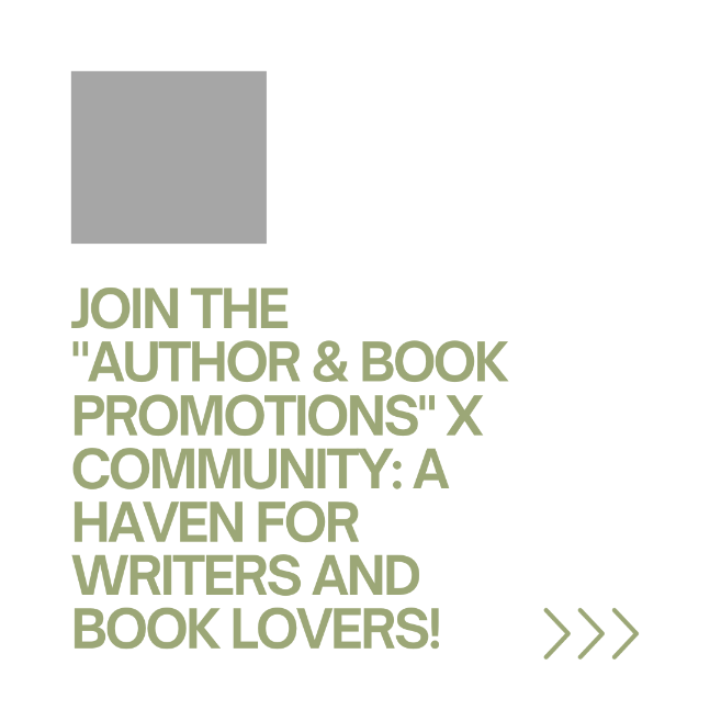 Join the Author & Book Promotions X Community A Haven for Writers and Book Lovers!